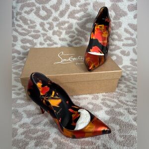 Christian Louboutin Hot Chick Specchio On Fire stilettos